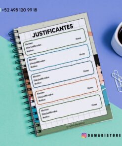 Un cuaderno espiral abierto en una página titulada 