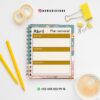 AGENDA DOCENTE PRIMARIA 2025-2026 ESTRELLAS 17 Un cuaderno planificador semanal abierto en una página titulada