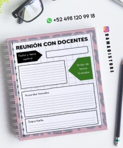 Una página de cuaderno de espiral titulada 