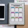 Agenda docente secundaria 2025-2026 13 Un cuaderno de espiral abierto en una página titulada
