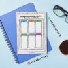 Agenda docente primaria ajolote 2025-2026 17 Un bloc de notas titulado