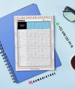 Un bloc de notas con la etiqueta 