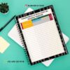 Agenda docente director técnico 2025-2026 Gris 18 Un cuaderno de espiral con una tabla impresa con la etiqueta