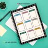 Agenda docente director técnico 2025-2026 Gris 15 Un cuaderno de espiral con una página titulada