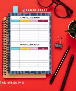Un cuaderno con una página titulada 