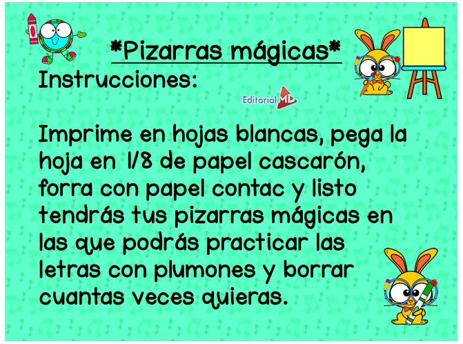 pizarra magica para niños