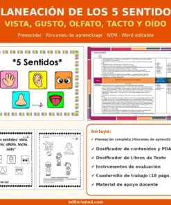 Planeación de los 5 Sentidos para Preescolar
