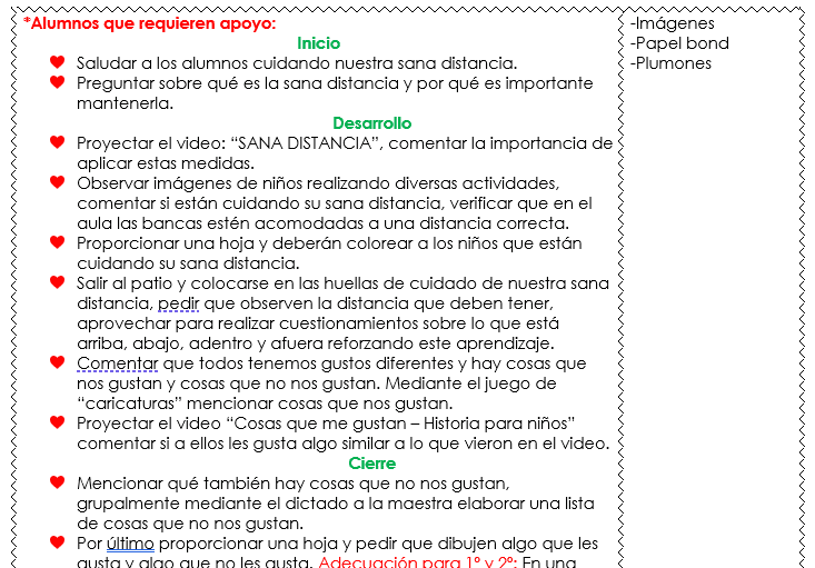 planeacion alumnos que requieren apoyo planeacion de preescolar para alumnos que requieren apoyo