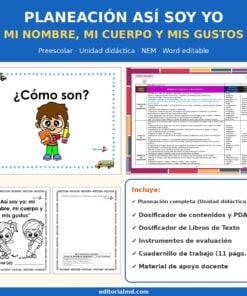 Planeación Así Soy Yo: Mi Nombre, Mi Cuerpo y Mis Gustos para Preescolar
