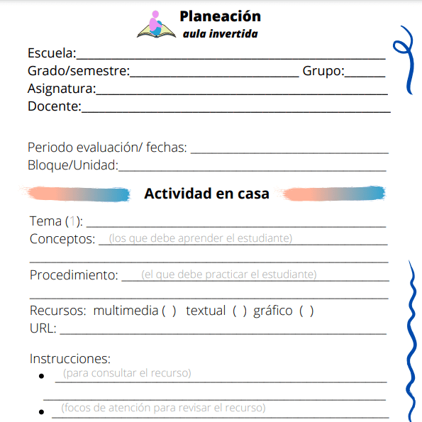 planeacion aula invertida