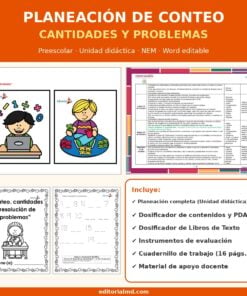Planeación de Conteo para Preescolar: Cantidades y Resolución de Problemas