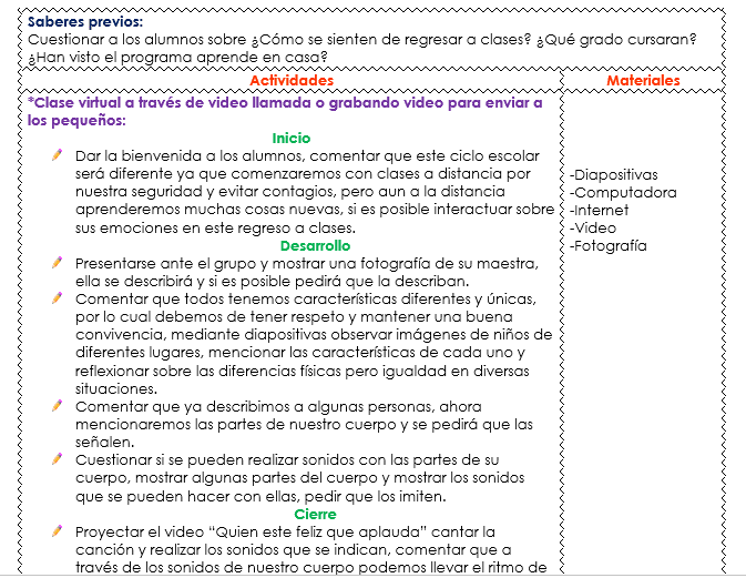 planeacion de preescolar aprende en casa 2