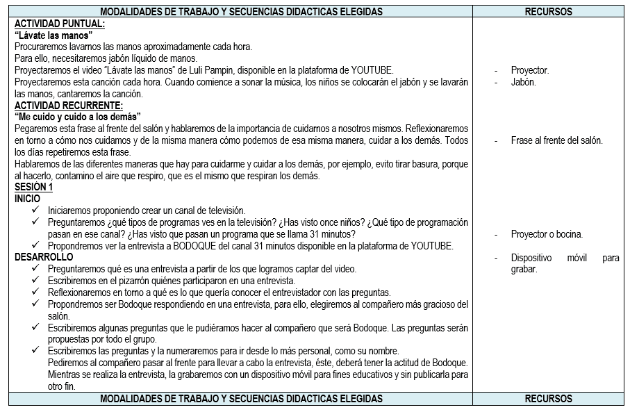 planeacion del curso remedial para nivel primaria