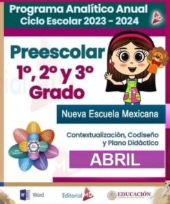 planeacion del mes de abril para preescolar