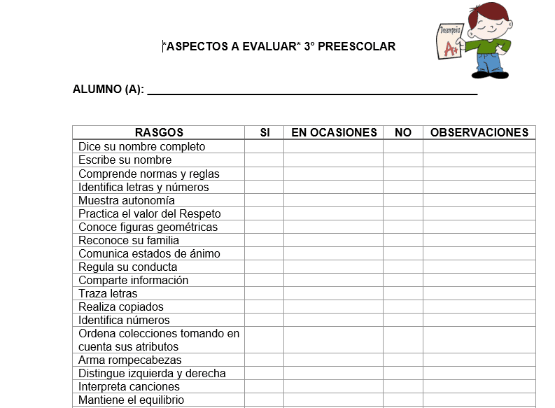 planeacion diagnostica listas de cotejo