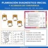 Portada de la planeación diagnóstico preescolar NEM, Aprendizaje basado en el juego (ABJ), Word editable