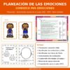 Portada de la planeación de las emociones preescolar NEM, Aprendizaje basado en el juego (ABJ), Word editable