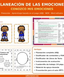 Planeación de las Emociones para Preescolar: Conozco mis Emociones