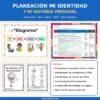 Portada de la planeación de identidad personal para preescolar NEM, Taller crítico, Word editable