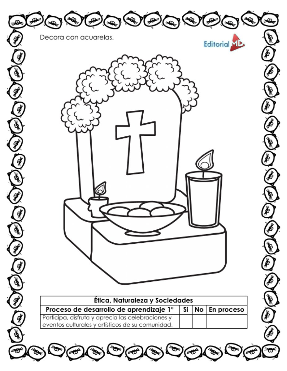 Planeación de Noviembre para Preescolar 2026-2027 NEM (1°, 2° y 3°) 11 Cuadernillo de trabajo de Día de muertos para 1° de preescolar incluido en la planeación de noviembre