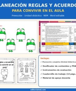 Planeación Reglas y Acuerdos de Convivencia en el Aula para Preescolar