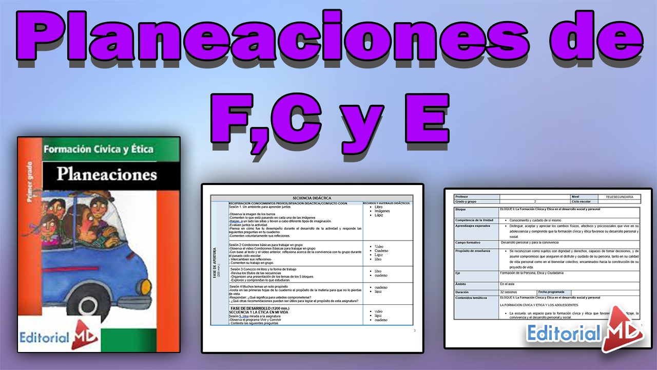 planeaciones Formación cívica y ética