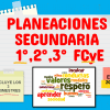 planeaciones formacion civica secundaria