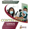 Cartel promocional de Productos Contestados Cuarta Sesión CTE 2022 (FEBRERO). SECUNDARIA presenta a dos estudiantes con máscaras en un escritorio, enfocándose en actividades educativas, con varios detalles de texto en español relacionados con CTE 2022.