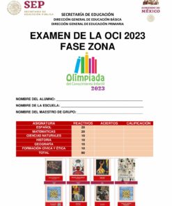 Examen De La Olimpiada Del Conocimiento Infantil 2023 Fase Zona