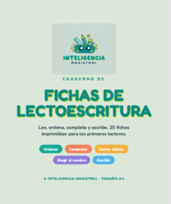 Cuaderno de Lectoescritura: Lee, Ordena y Escribe - 25 Fichas para Primeros Lectores