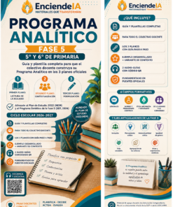 Kit Programa Analítico Fase 5 2026-2027 | 5.º y 6.º Primaria | Word Editable + PDF + Audio-Guía