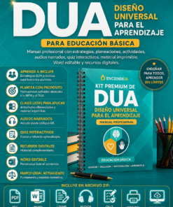 Kit de Educación Inclusiva DUA para Primaria — 27 Actividades y 17 Plantillas — Ciclo 2026-2027 (Editable)
