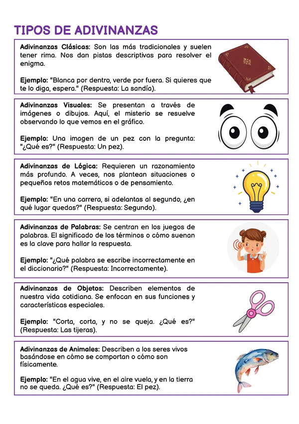 ¡Detective de Adivinanzas! Librito Interactivo para Primer Ciclo 3 ¡Detective de Adivinanzas! Librito Interactivo para Primer Ciclo - Image 3
