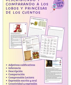 DESCRIBIENDO Y COMPARANDO A LAS PRINCESAS Y LOS LOBOS DE LOS CUENTOS