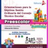 Portada de "Productos Contestados del CTE Mayo 2025 para Preescolar" con coloridas ilustraciones infantiles, logotipos oficiales e información sobre la séptima sesión de CTE para el ciclo 2024-2025 en México.
