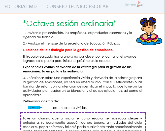 productos contestados octava sesion las emociones vividas
