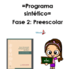 programa sintetico de preescolar