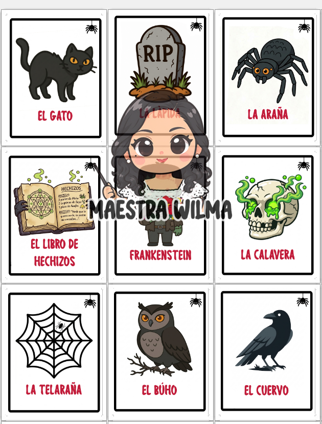 Loteria Halloween 3 Loteria Halloween - Imagen 3