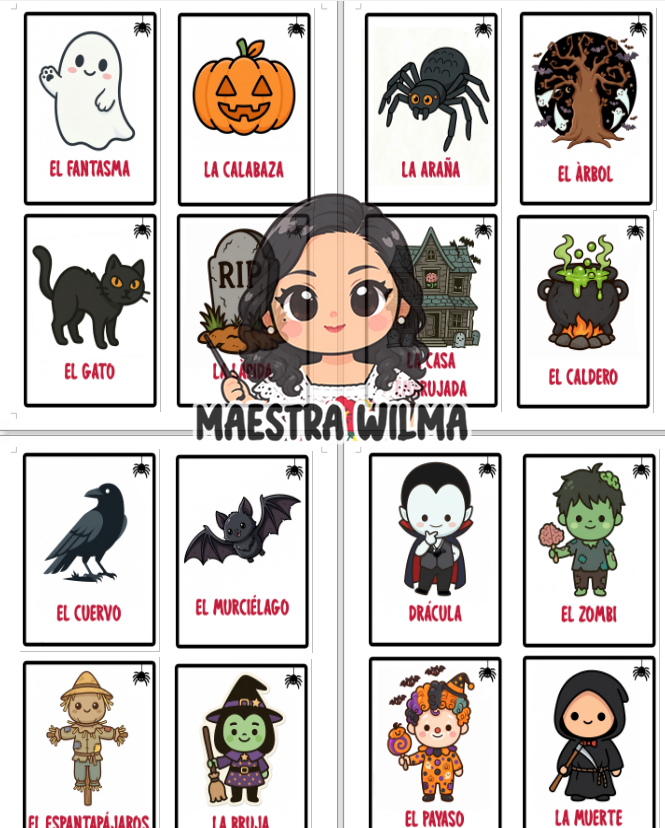 Loteria Halloween 4 Loteria Halloween - Imagen 4