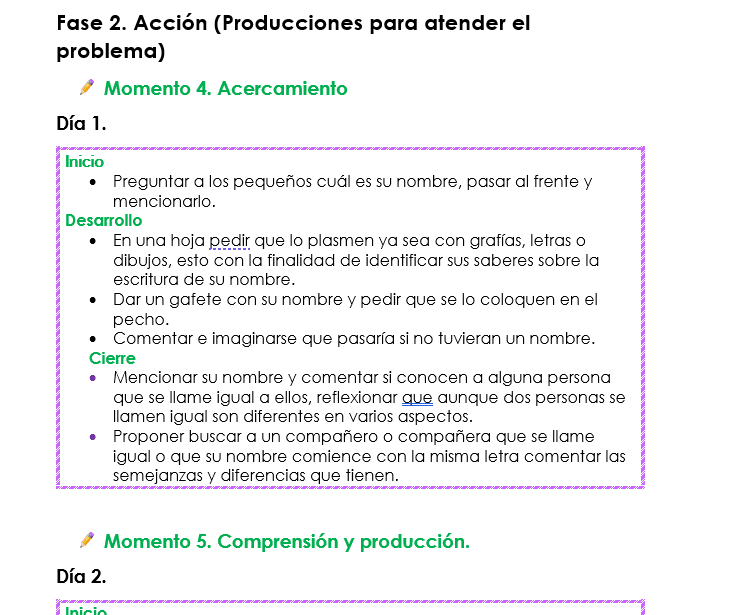 proyecto preescolar