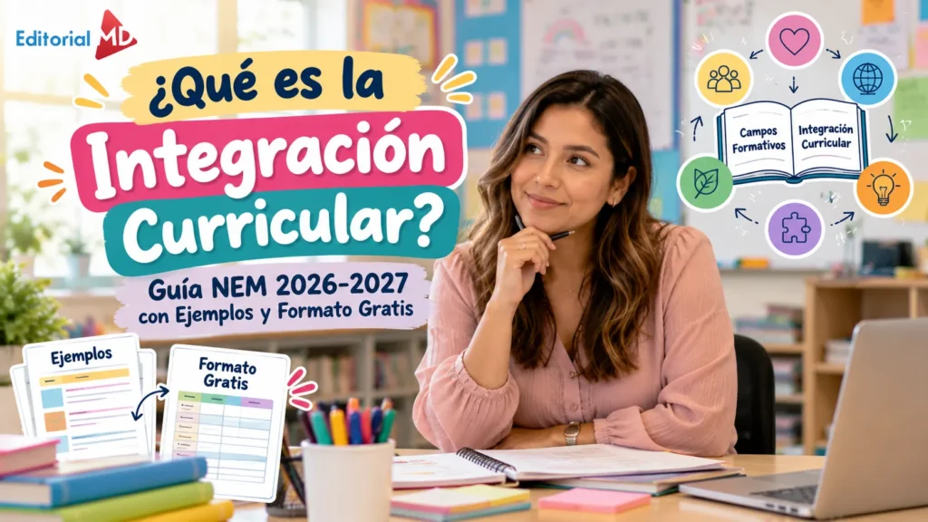 ¿Qué es la Integración Curricular? Guía NEM 2026-2027 con Ejemplos y Formato 1 que es la integracion curricular