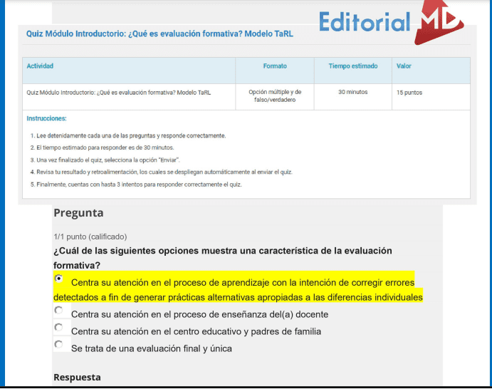 respuestas del curso herramientas diagnosticas para el regreso a la escuela mexico x