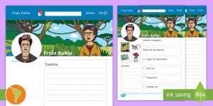 sa t 584 perfil de frida kahlo ficha de actividad