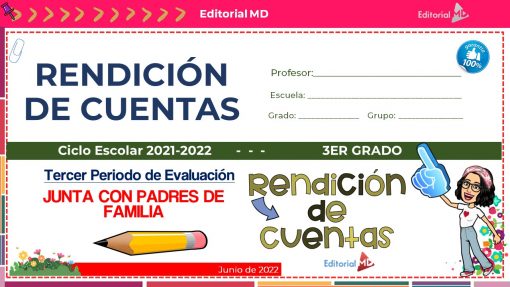 Rendición de cuentas Secundaria y Telesecundaria 3° Grado Julio 2022