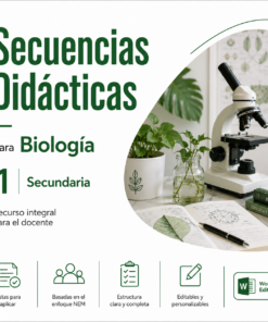 Secuencias Didácticas para Biología 1° de Secundaria | Recurso Integral para el Docente | NEM 2026-2027 | Word Editable