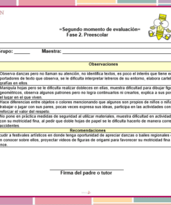 segundo momento de preescolar sugerencias y observaciones