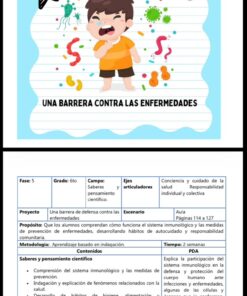 Proyecto: Una barrera en contra de las enfermedades, planeacion y actividades 5 si