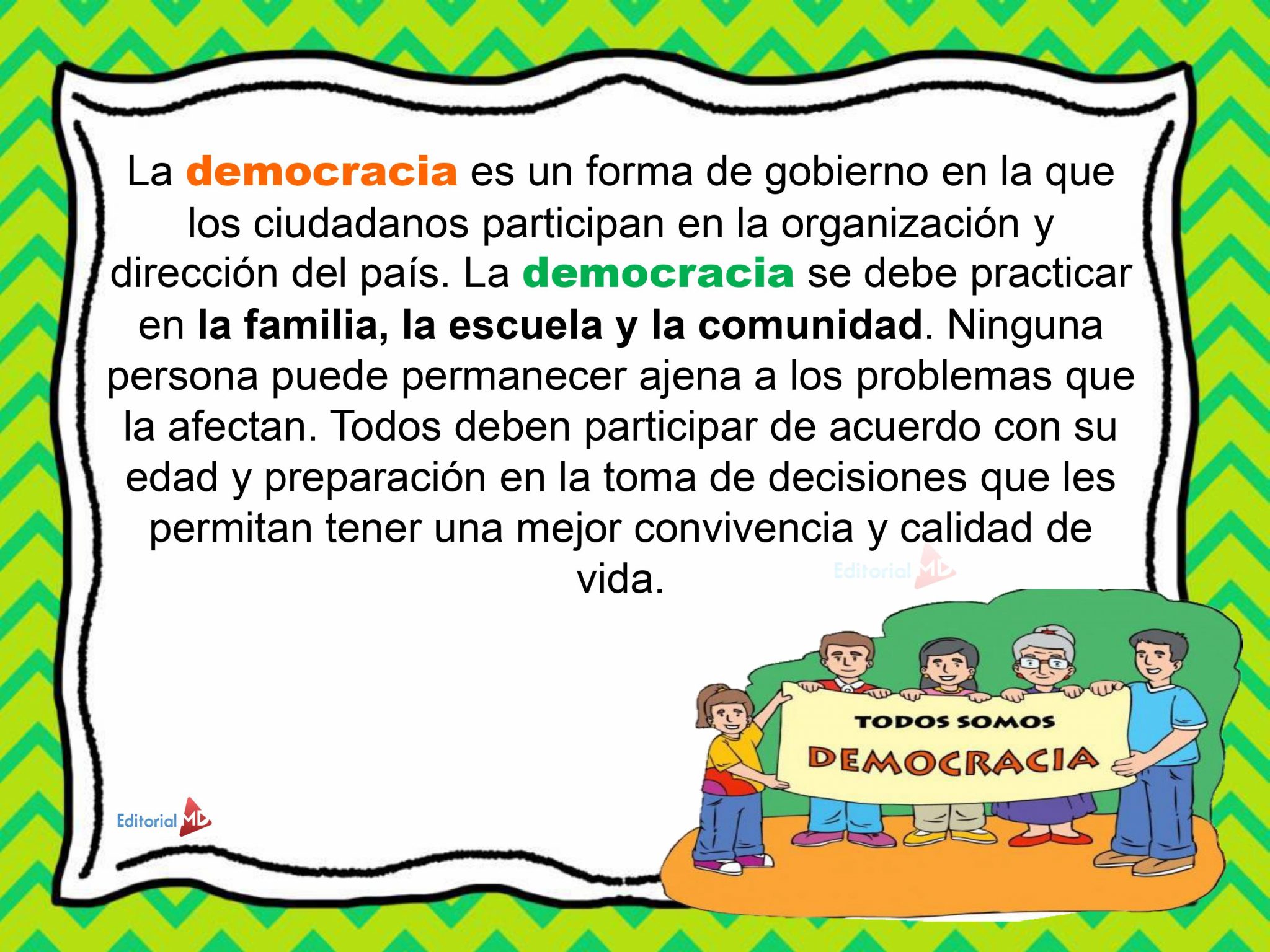 ¿qué Es La Democracia Para Niños De Primaria