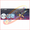 Láminas Del Sistema Solar 7 Afiche educativo en español que muestra una luna sonriente, planetas y gráficos de información celeste, titulado
