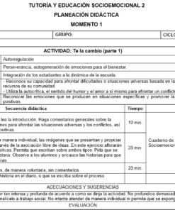 Un documento educativo titulado 